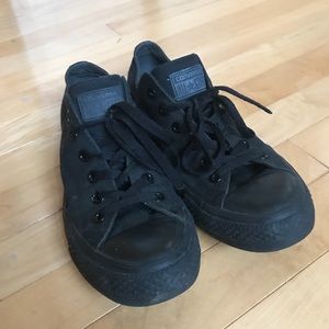 All Black Converse